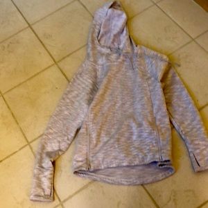Athleta beautifully detailed silver hoodie